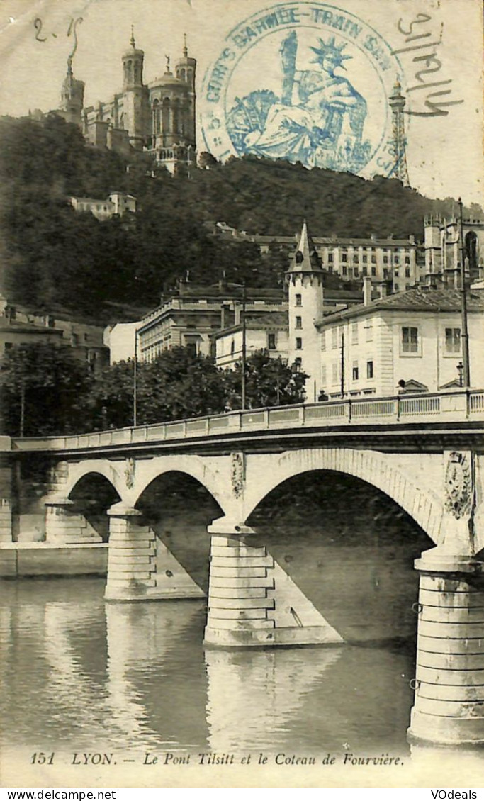 France (69) Rhône - Lyon - Le Pont Tilsitt Et Le Coteau De Fourvière - Lyon 2
