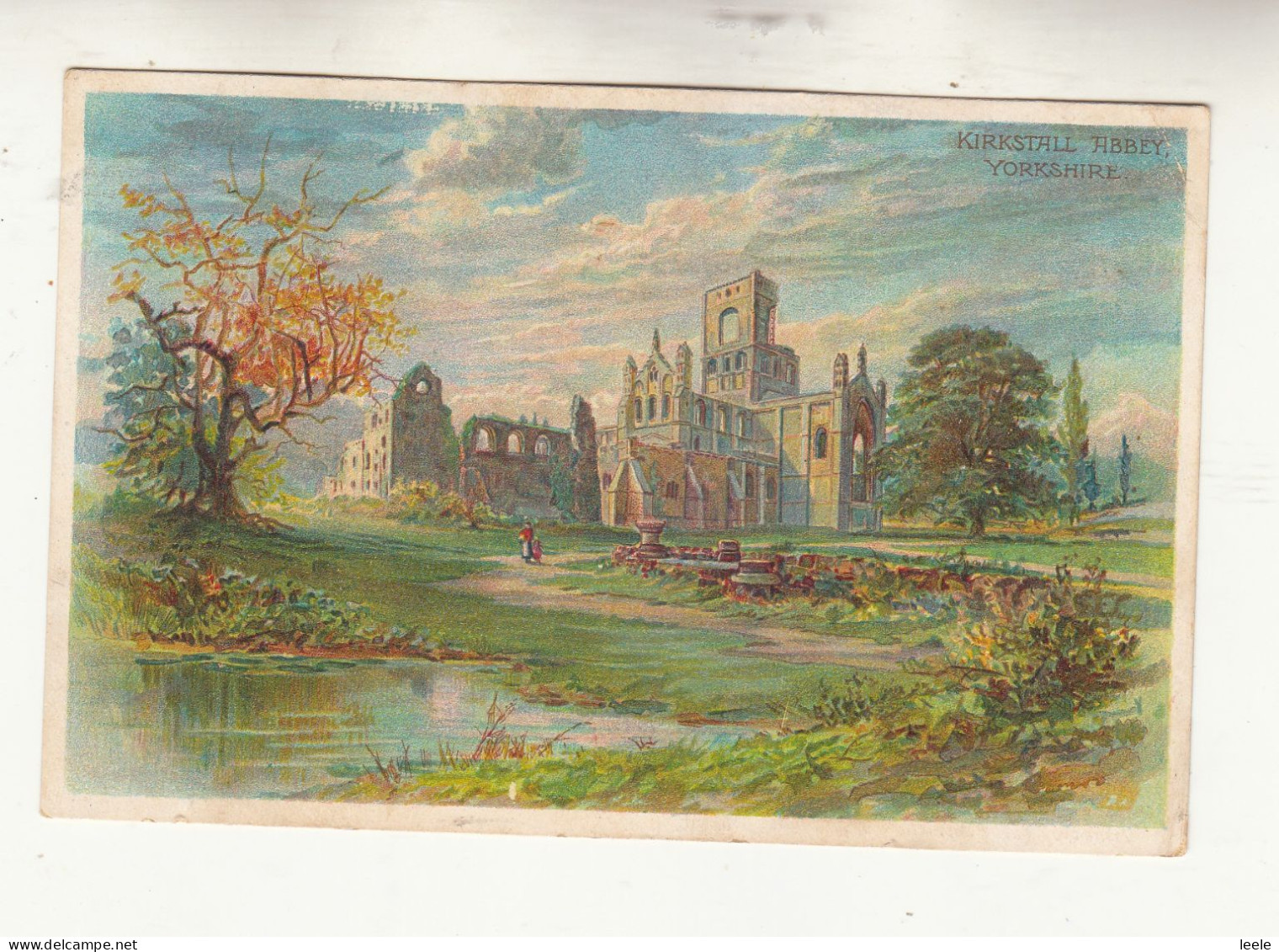 CO12. Vintage Advertising Postcard. Colman's Starch. Kirkstall Abbey. Yorkshire. - Sonstige & Ohne Zuordnung