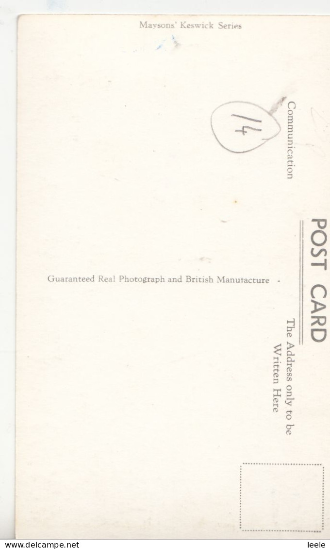 CO35. Vintage Postcard. The Fortress. Keswick, Cumberland - Otros & Sin Clasificación