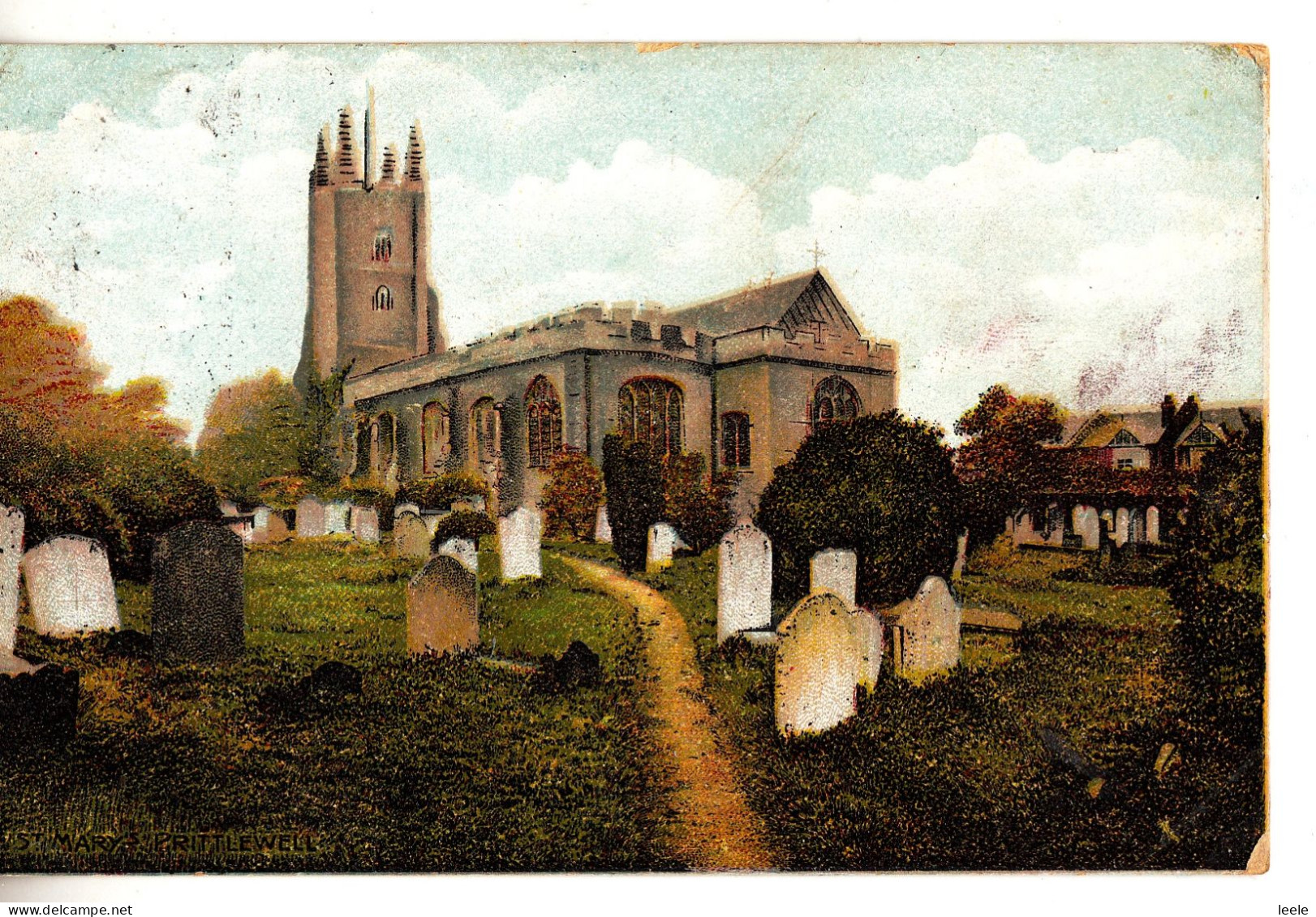 CO43. Vintage Postcard. St. Mary's Church, Prittlewell, Essex. - Sonstige & Ohne Zuordnung