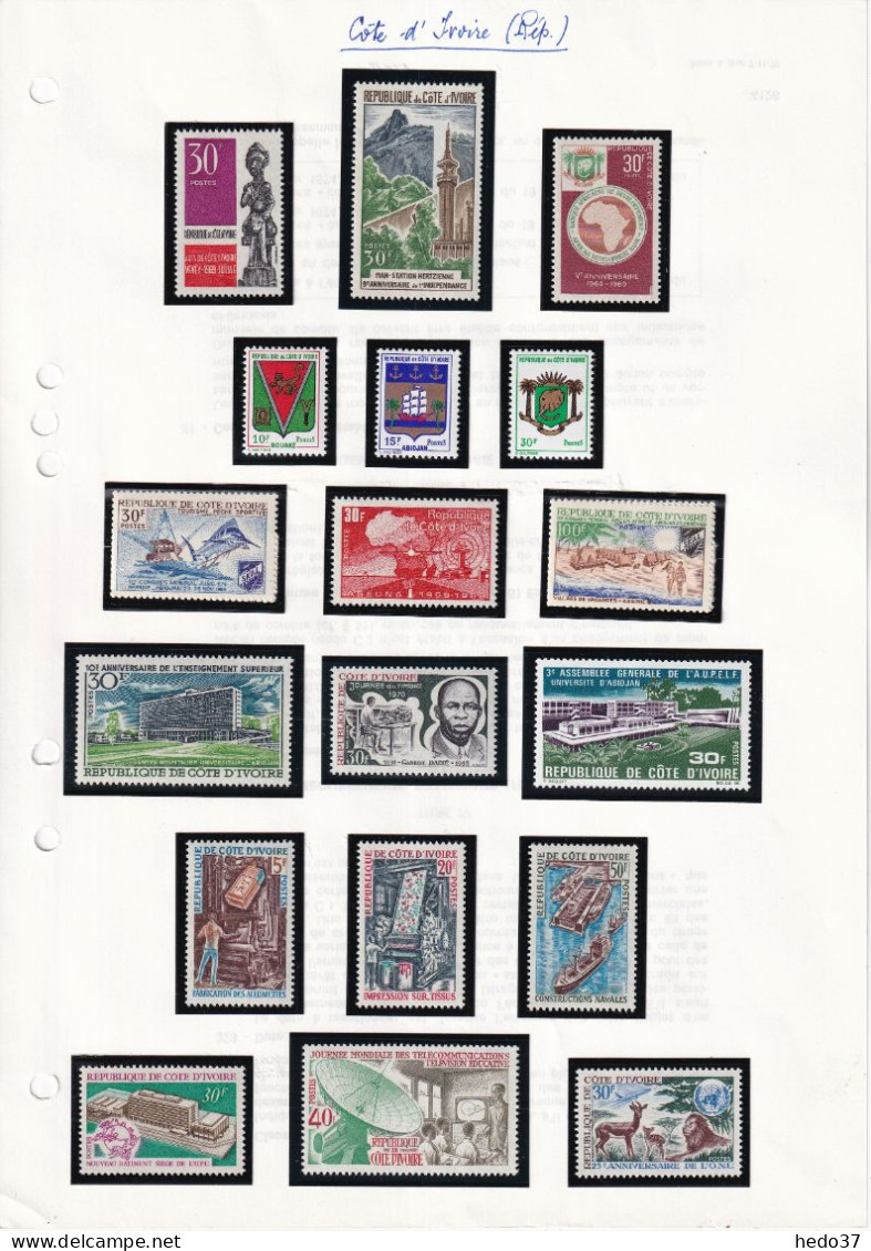 Côte D'Ivoire - Collection Jusqu'en 2005 - Poste & Poste Aérienne - Neufs ** Sans Charnière - TB - Côte D'Ivoire (1960-...)