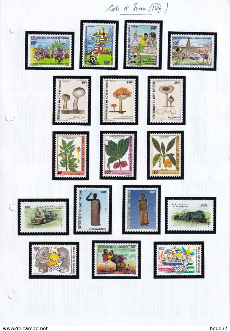 Côte d'Ivoire - Collection jusqu'en 2005 - Poste & Poste aérienne - Neufs ** sans charnière - TB