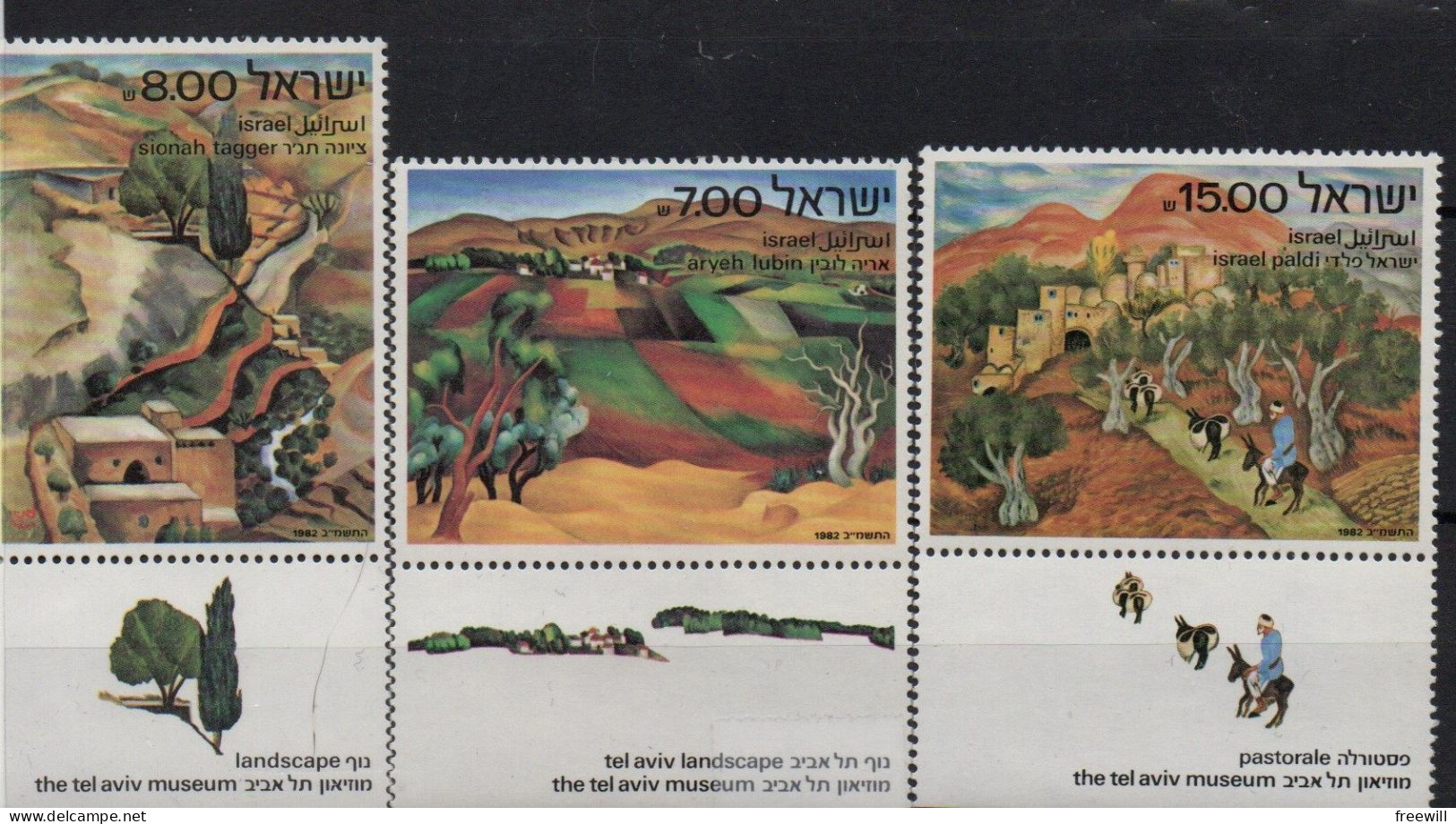 Israël 1982 Musée De Tel-Aviv   MNH - Nuovi (con Tab)