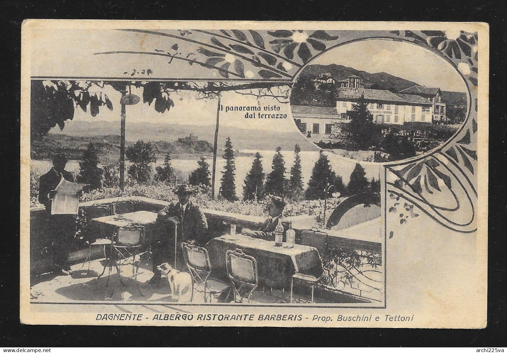 - CARTOLINA 1926 - DAGNENTE Arona Novara - Albergo Ristorante Barberis - Buschini E Tettoni - Animata - A. Papini - - Slowakije