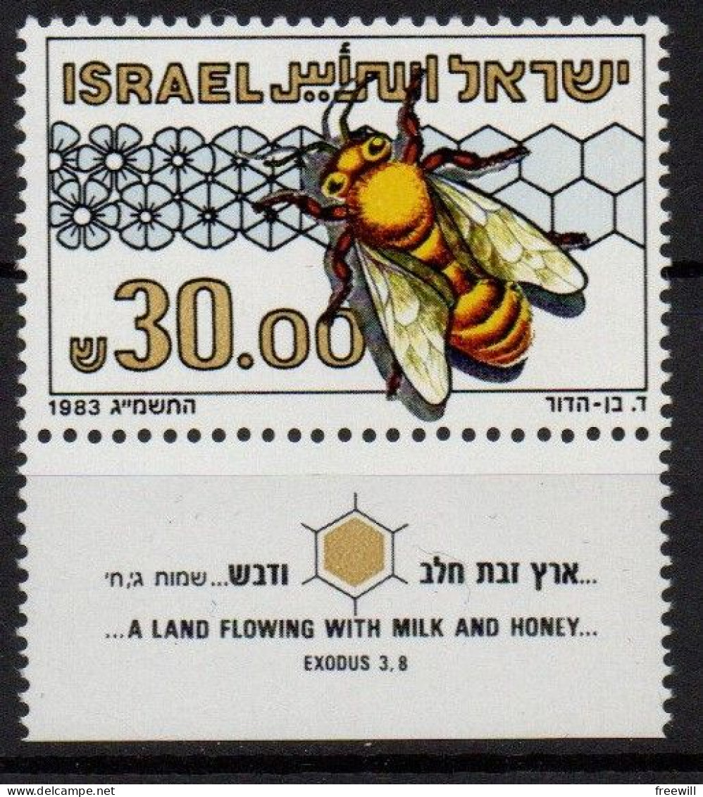 Israël 1983 Abeilles , Bees  MNH - Nuevos (con Tab)