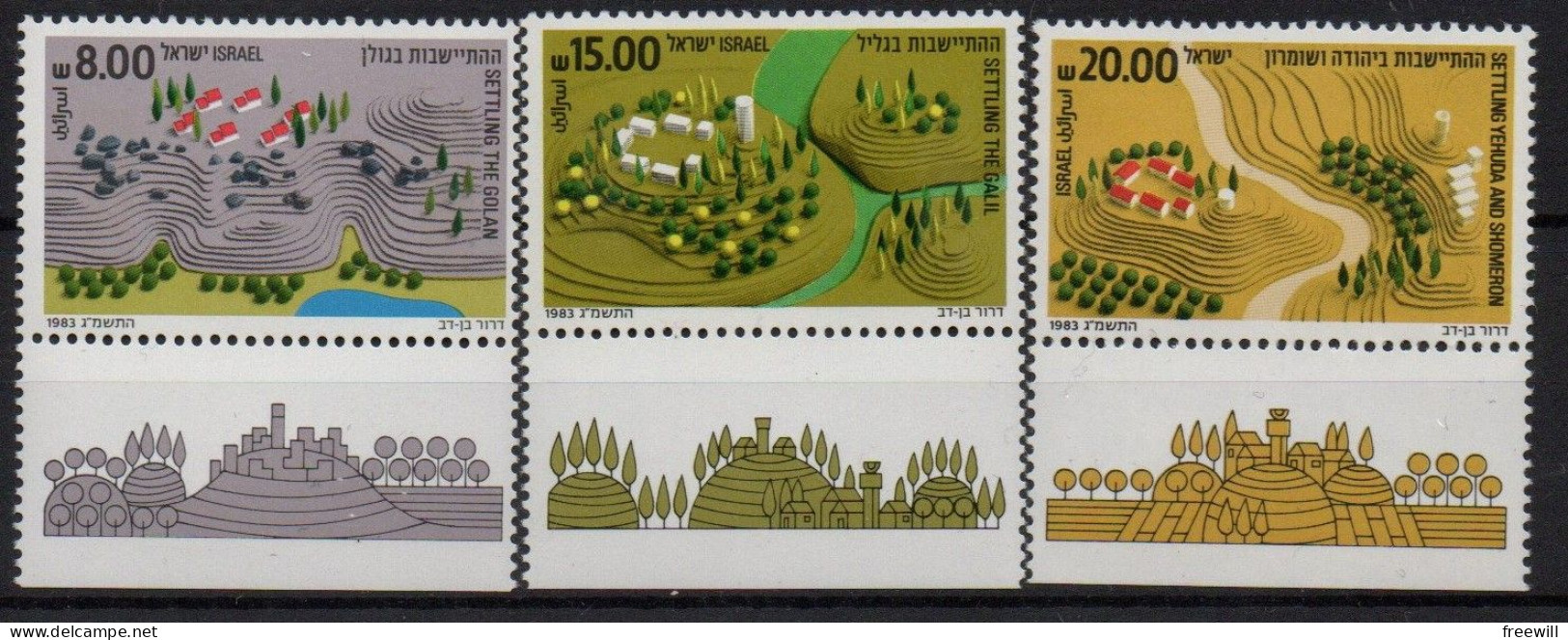 Israël 1983 Jewish Settlements  MNH - Unused Stamps (with Tabs)