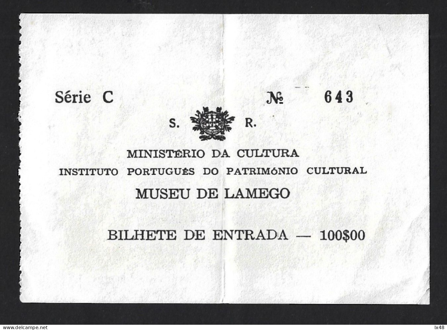 Entrance Ticket To Lamego Museum. Flemish Tapestry. Grão Vasco Panels. Episcopal Palace. Bilhete Museu De Lamego. - Eintrittskarten