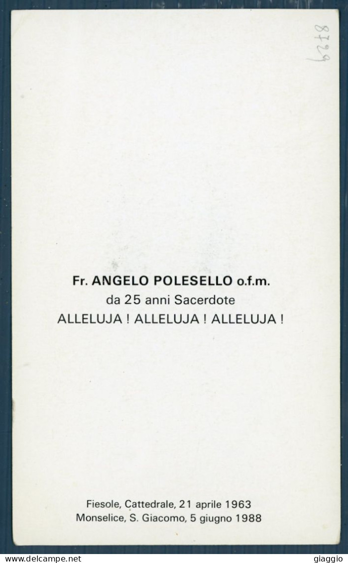 °°° Santino N. 8729 - Fra Angelo Sacerdote - Fiesole/monselice °°° - Religión & Esoterismo