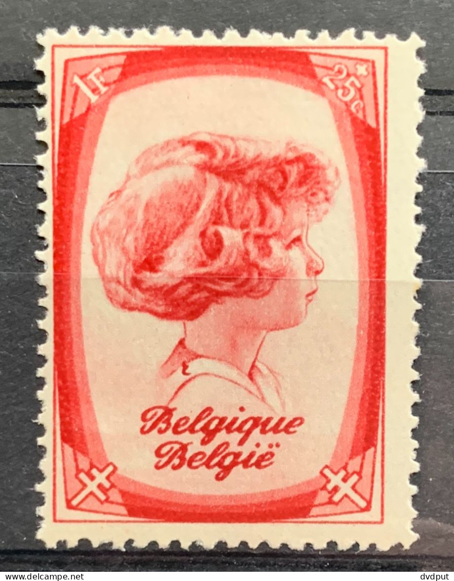 België, 1938, 492-V, Ongebruikt *, OBP 27.5€ - 1931-1960