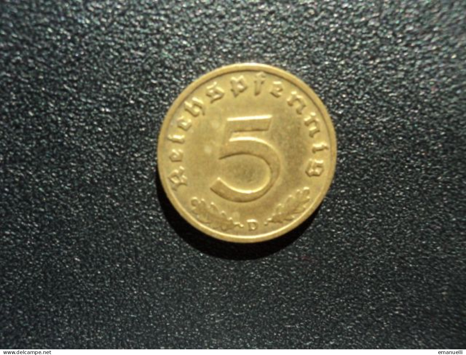 ALLEMAGNE : 5 REICHSPFENNIG   1938 D    KM 91     TTB - 5 Reichspfennig