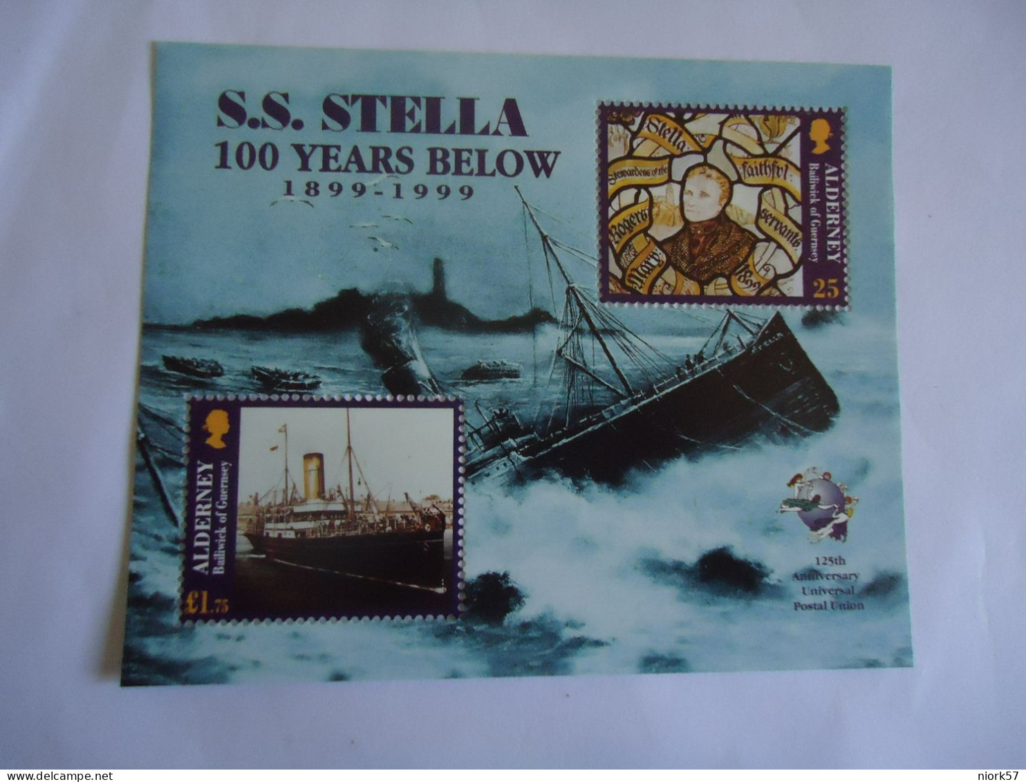 ALDERNSEY MNH SHEET  SHIPS W.W.STELLA - Alderney