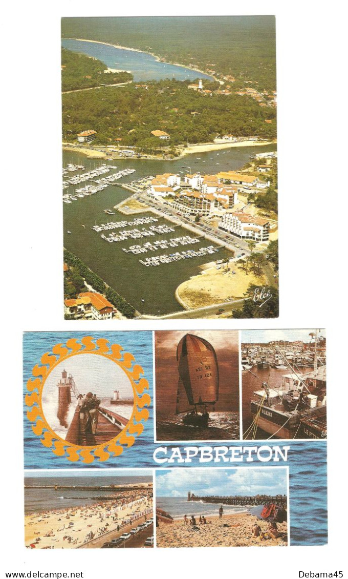 ALB/ 2 CP : Dép. 40 : CAPBRETON : Port De Plaisance, Lac Marin - Multi-vues - Capbreton