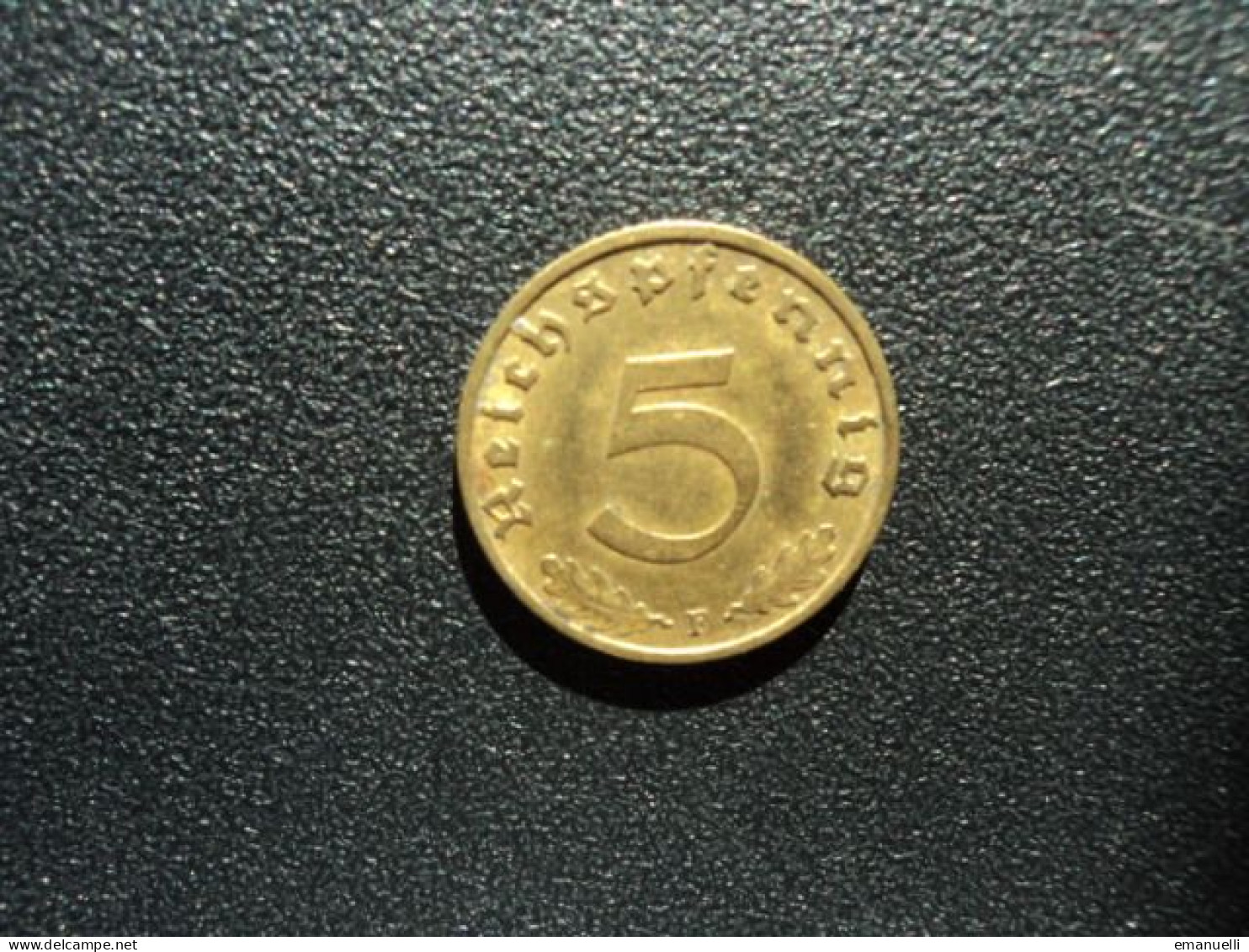 ALLEMAGNE : 5 REICHSPFENNIG   1939 F    KM 91     TTB+ - 5 Reichspfennig