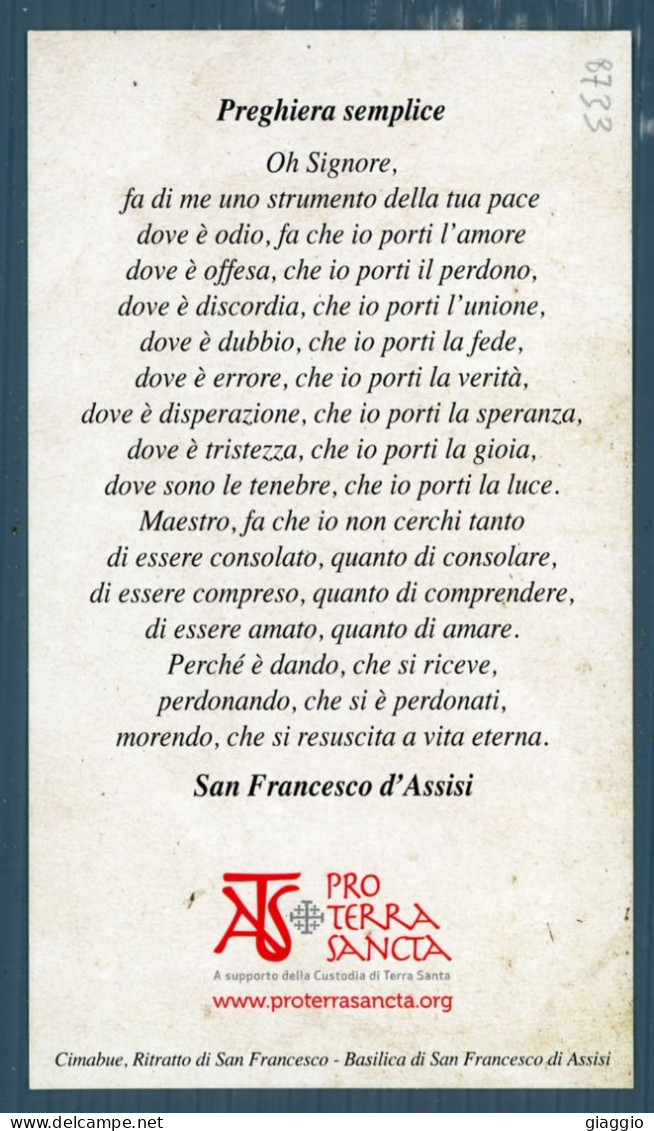 °°° Santino N. 8733 - S. Francesco °°° - Religion &  Esoterik