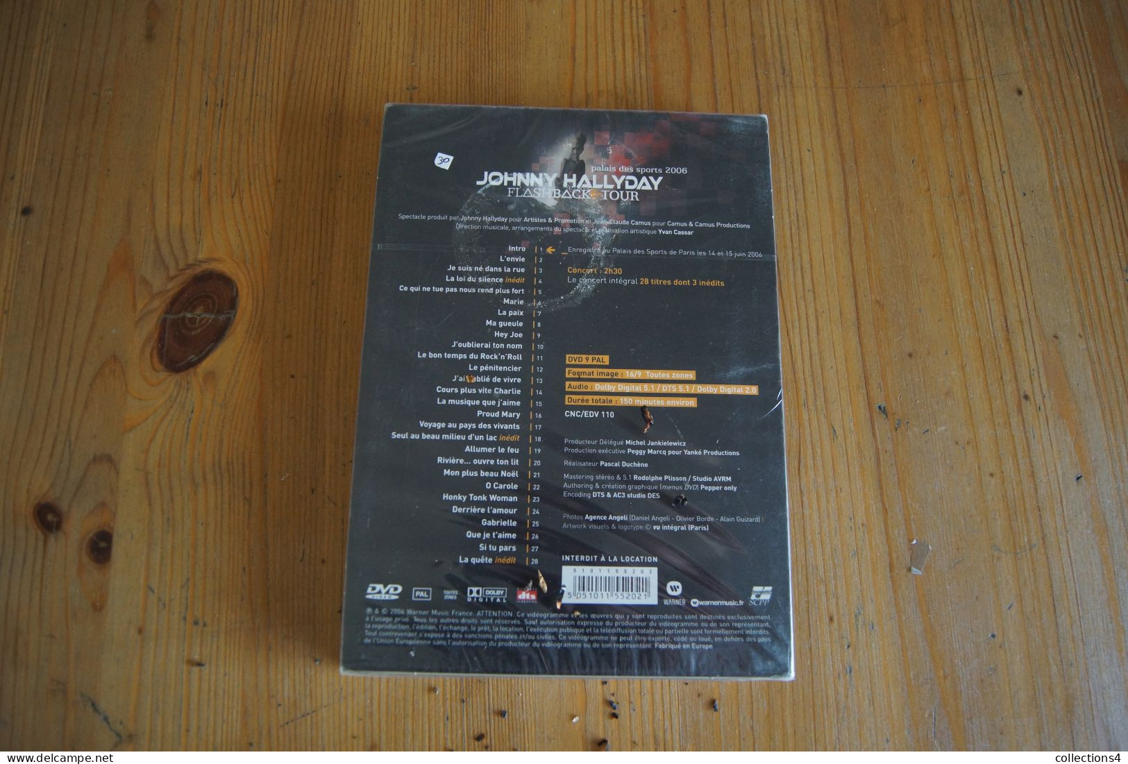 JOHNNY HALLYDAY PALAIS DES SPORTS 2006 DVD NEUF SCELLE CONCERT INTEGRAL - Musik-DVD's