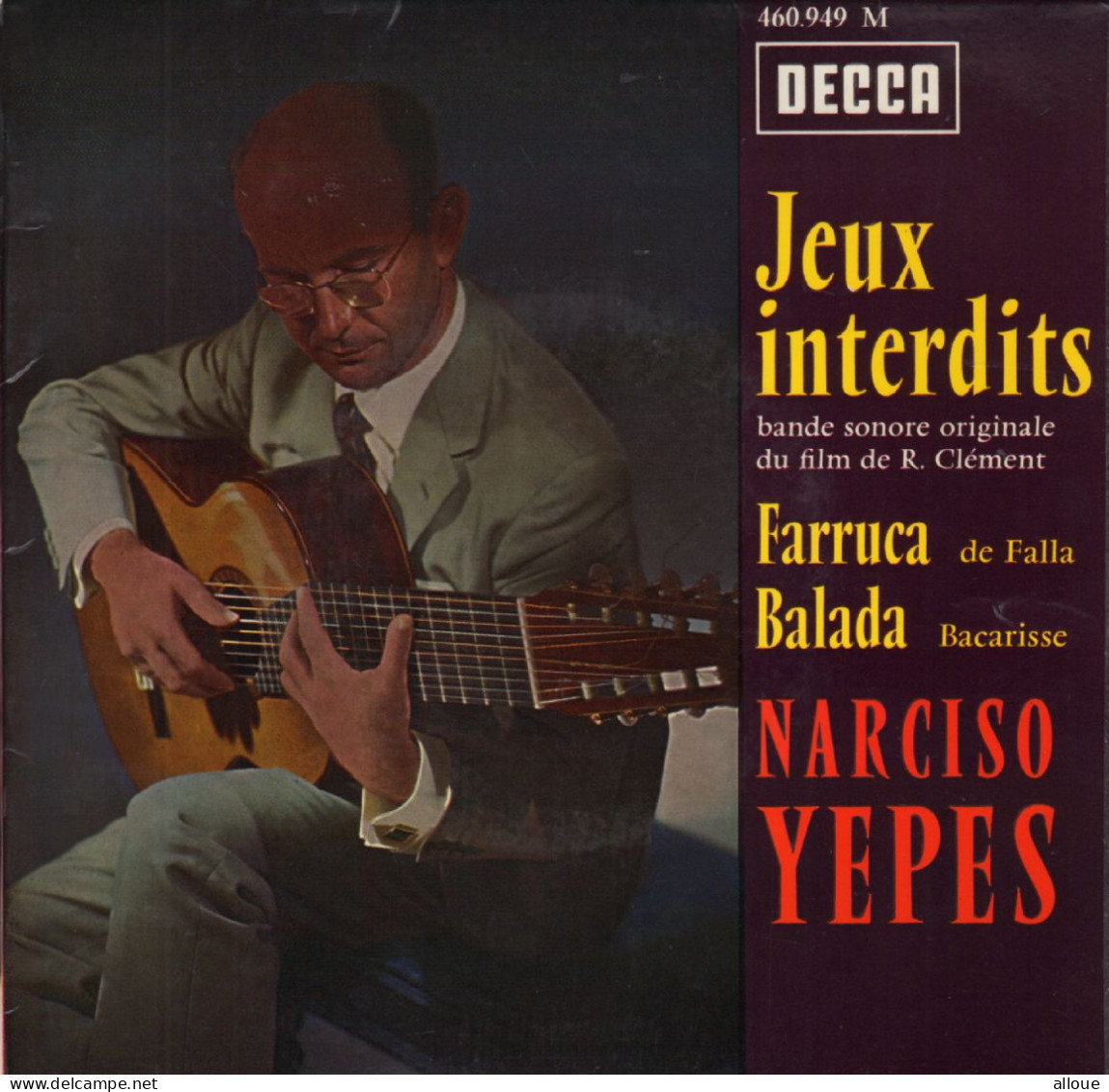 NARCISO YEPES - FR EP - JEUX INTERDITS (BO DU FILM) + 3 - Musique De Films