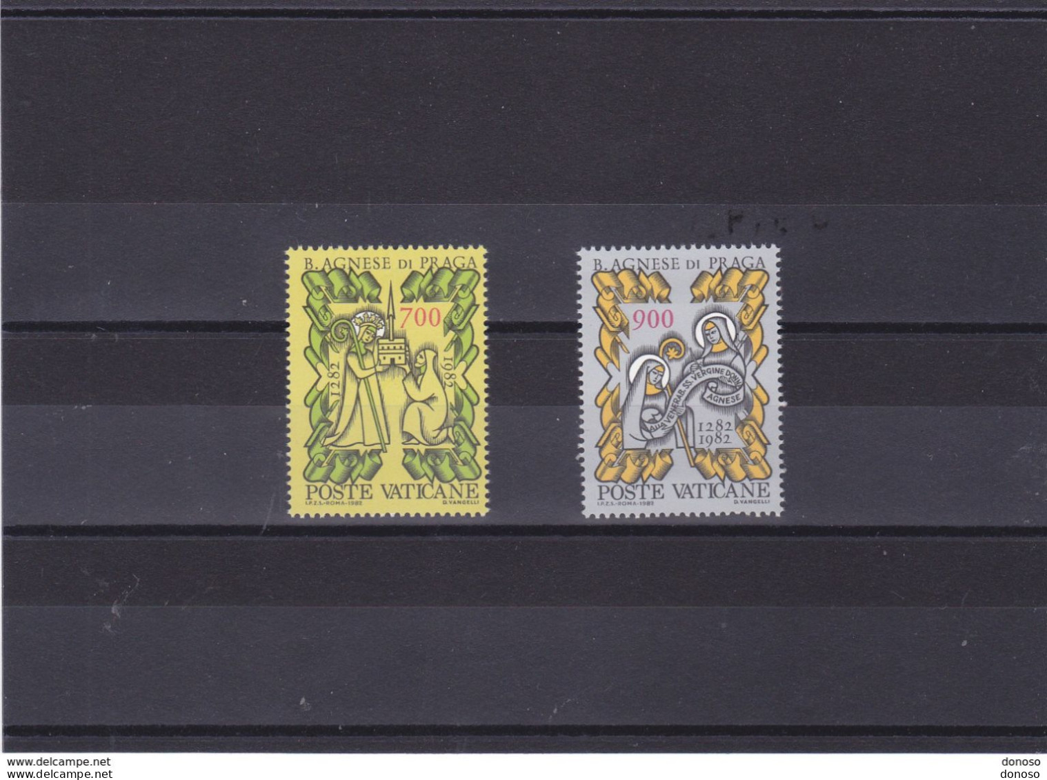 VATICAN 1982 AGNES DE PRAGUE Yvert 726-727, Michel 803-804 NEUF** MNH Cote 3,50 Euros - Unused Stamps
