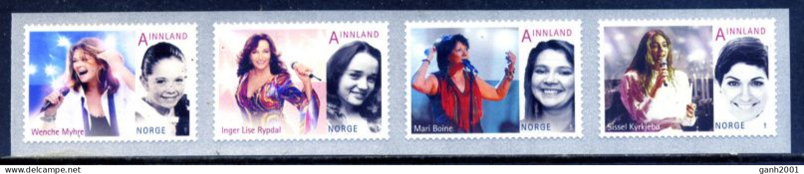 Norway 2011 Noruega / Music Pop Singers MNH Música Cantantes Pop Musik / Gj02  5-20 - Muziek