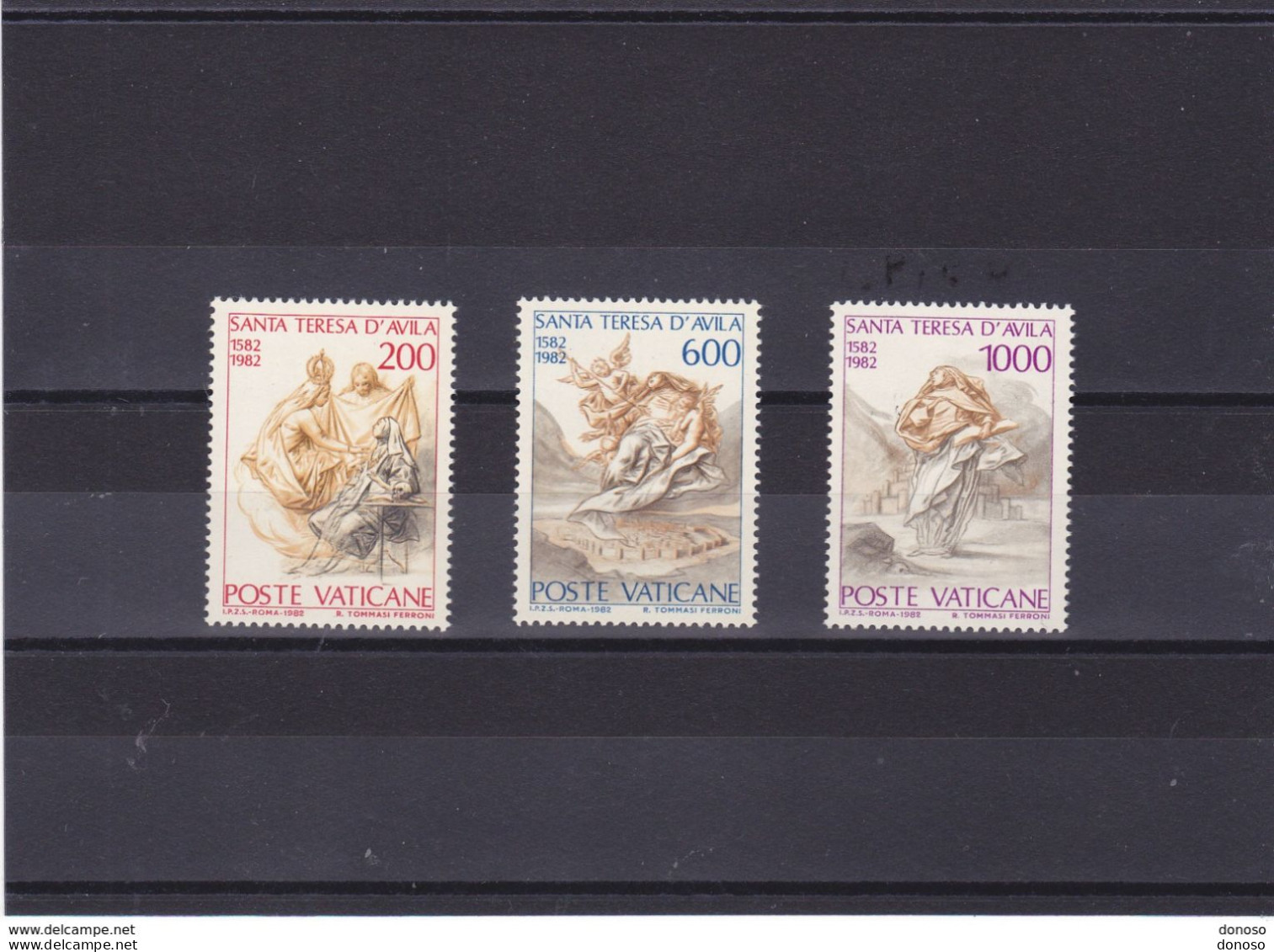 VATICAN 1982 THERESE D'AVILA Yvert 731-733, Michel 808-810 NEUF** MNH Cote 3,75 Euros - Neufs