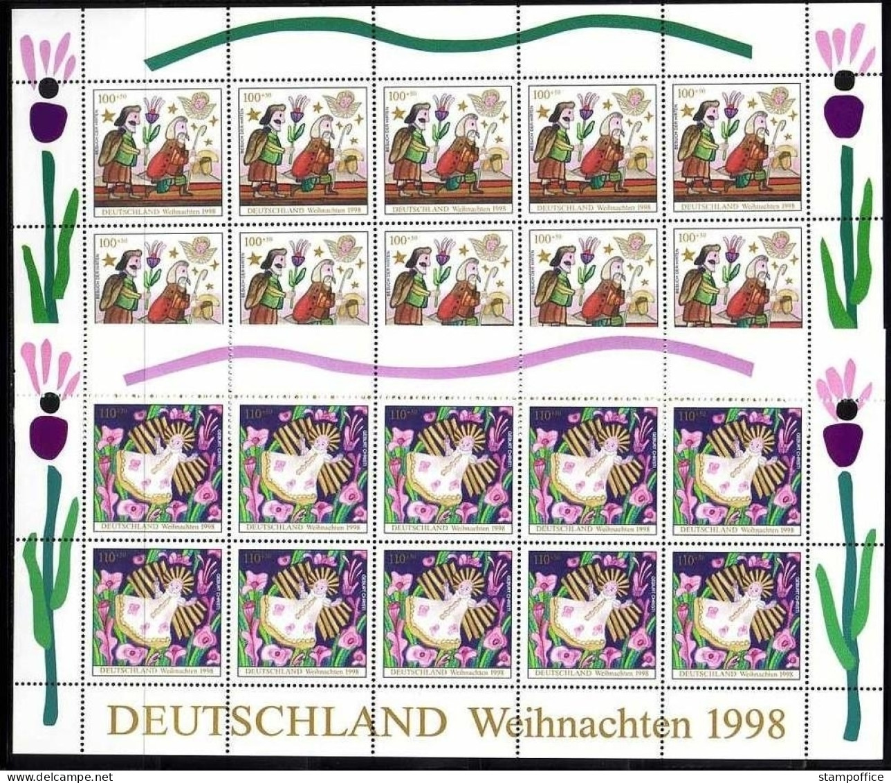 DEUTSCHLAND MI-NR. 2023-2024 POSTFRISCH(MINT) KLEINBOGEN WEIHNACHTEN 1998 - Autres & Non Classés