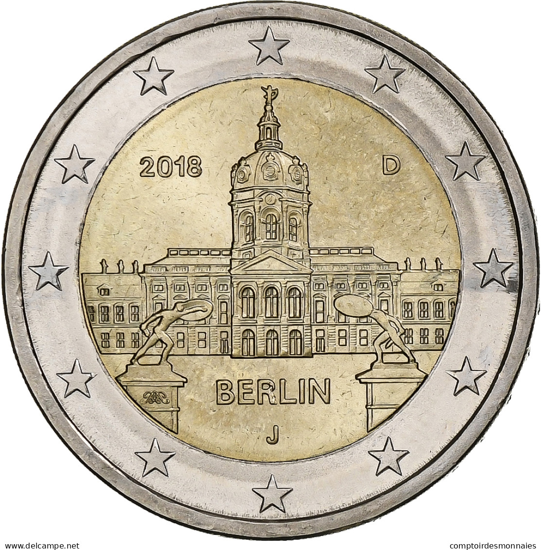 République Fédérale Allemande, 2 Euro, 2018, Hambourg, Bimétallique, SPL - Allemagne