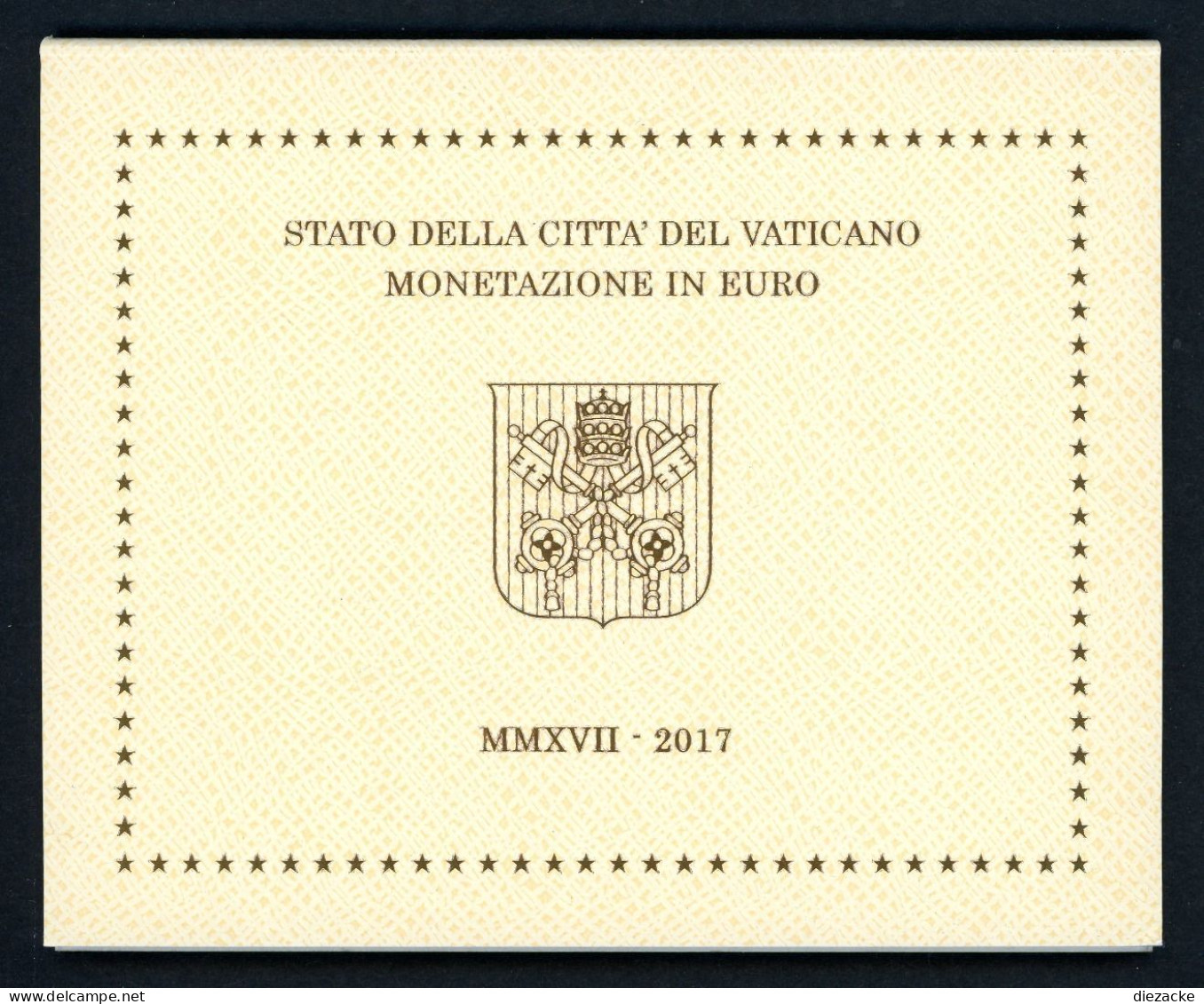 Vatikan 2017 Kursmünzensatz/ KMS Im Original Klappfolder ST (EM030 - Vatican