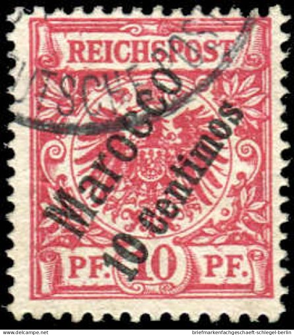 Deutsche Auslandspost Marokko, 1899, 3 B, Gestempelt - Turquie (bureaux)