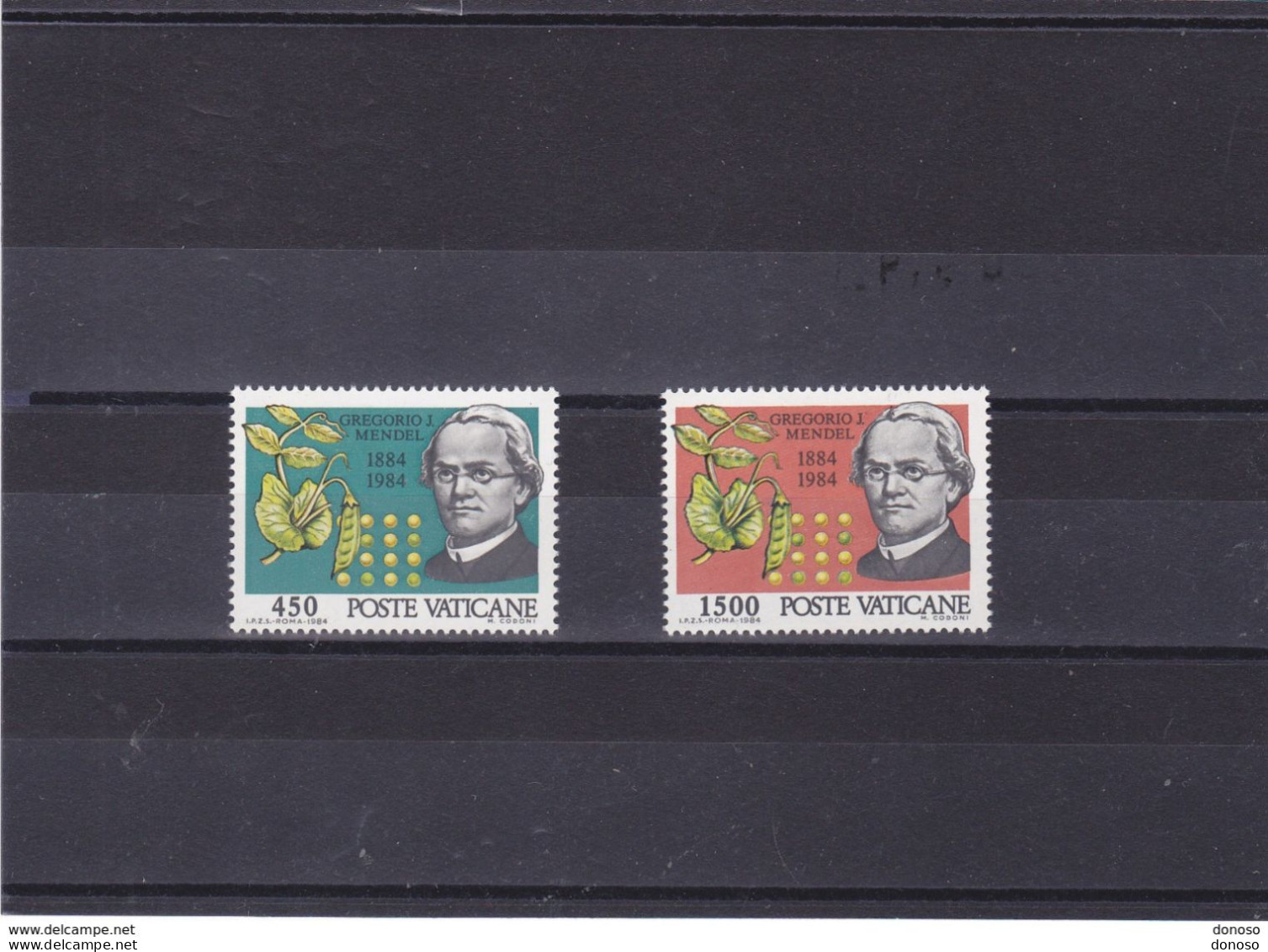 VATICAN 1984 GREGOR MENDEL, Biologie Yvert 747-748, Michel 844-845 NEUF** MNH Cote 5 Euros - Unused Stamps