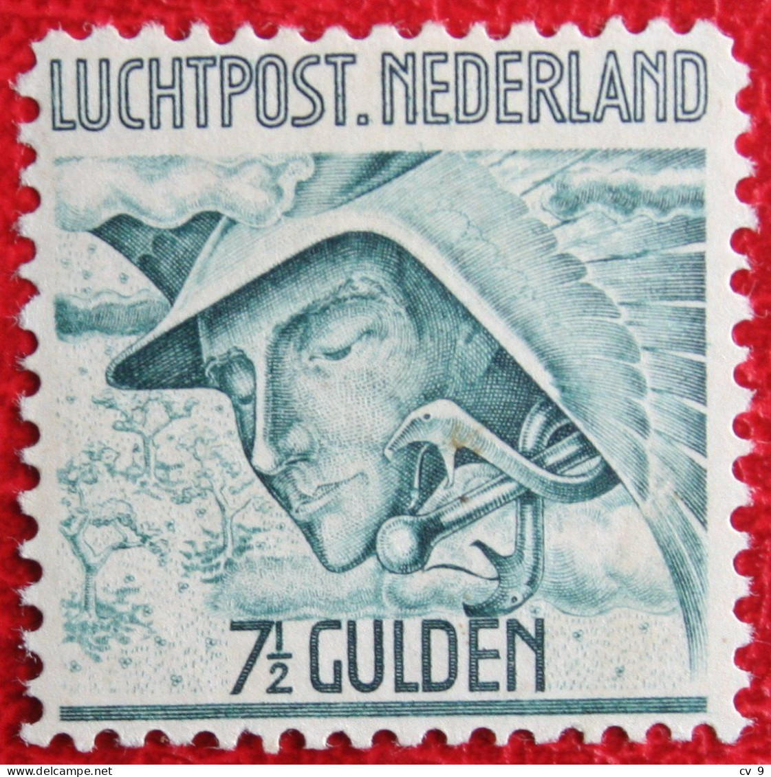 7 1/2 Gld Luchtpostzegel Mercurius NVPH LP8 LP 8 (Mi 227) 1929 POSTFRIS / MNH ** NEDERLAND / NIEDERLANDE - Poste Aérienne