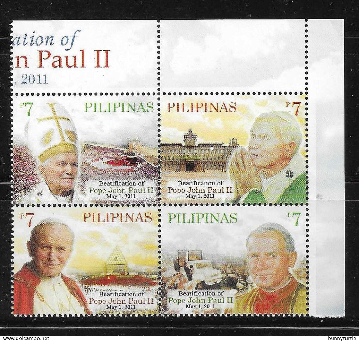 Philippines 2011 Pope John Paul II Block MNH - Filippijnen