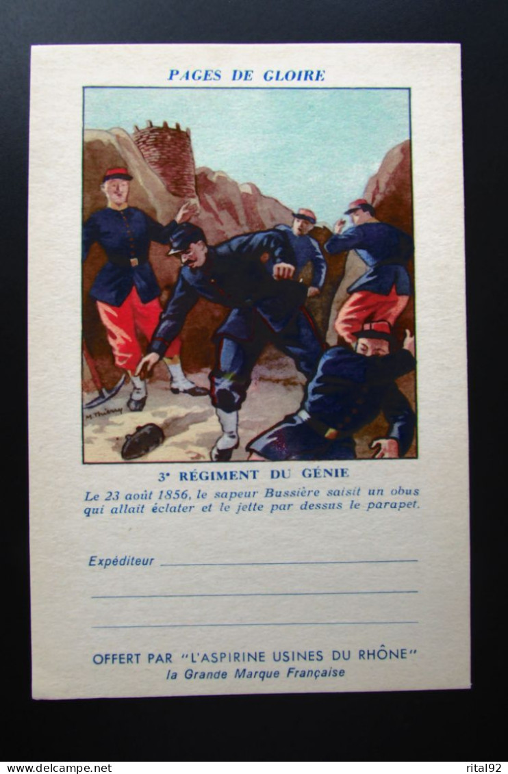 Cpa Militaire FM "L'ASPIRINE DU RHONE" - Pages De Gloire - Regimientos