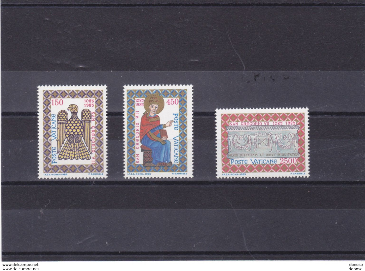 VATICAN 1985 GREGOIRE VII Yvert 776-778, Michel 873-875 NEUF** MNH Cote 7 Euros - Neufs