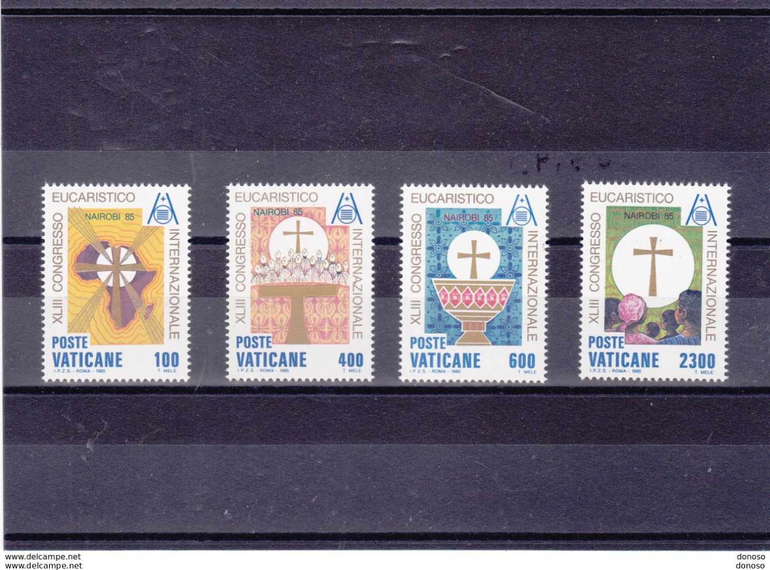 VATICAN 1985 CONGRES EUCHARISTIQUE Yvert 779-782, Michel 876-879 NEUF** MNH Cote 8 Euros - Nuevos