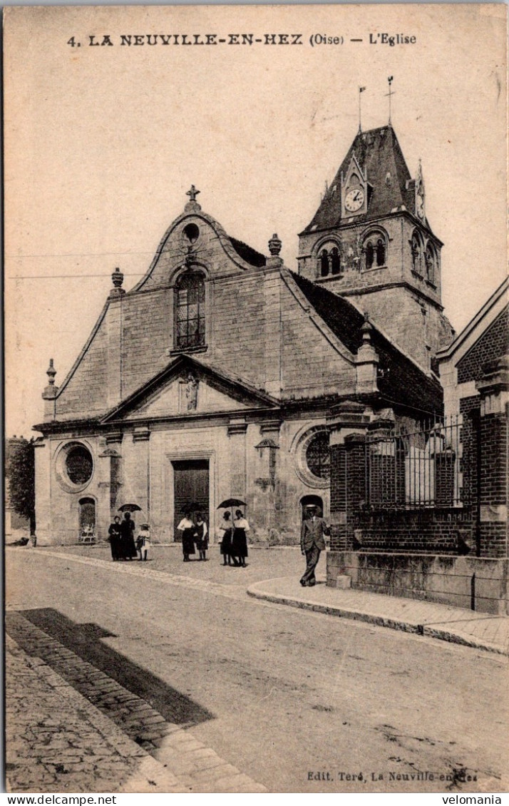 20070 Cpa 60 La Neuville En Hez - L'Eglise - Other & Unclassified