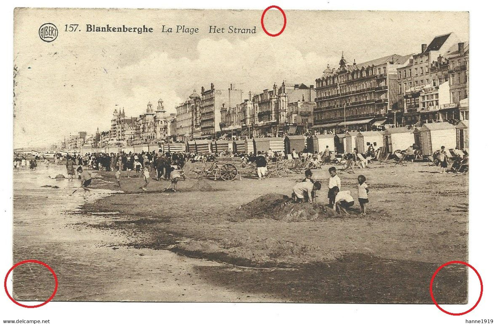 Blankenberge 1930 Het Strand La Plage Htje - Blankenberge
