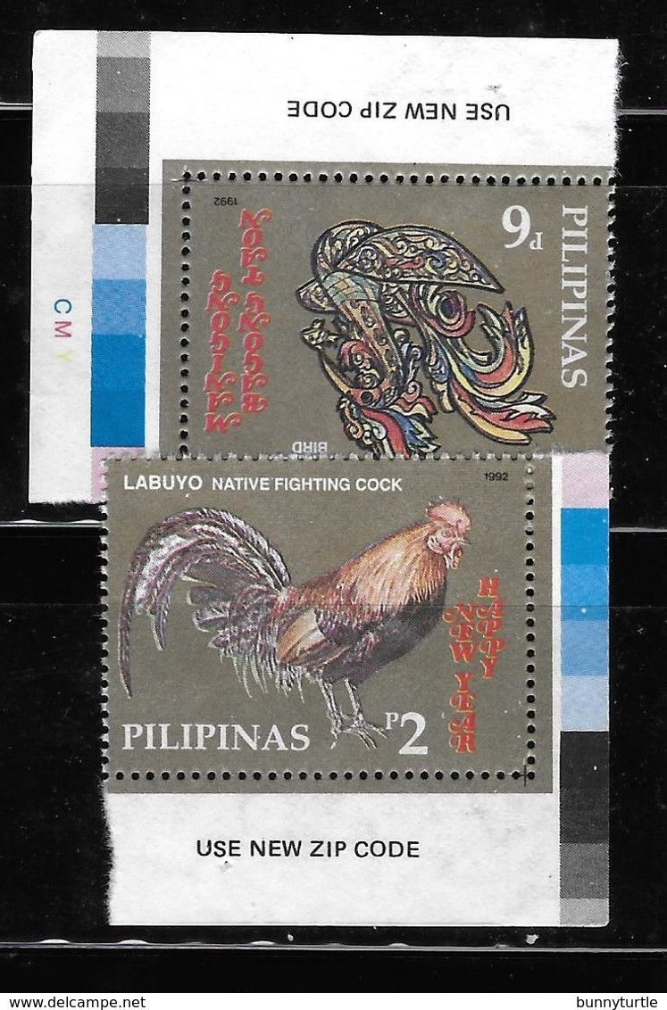 Philippines 1992 New Year Rooster Zodiac MNH - Filippijnen