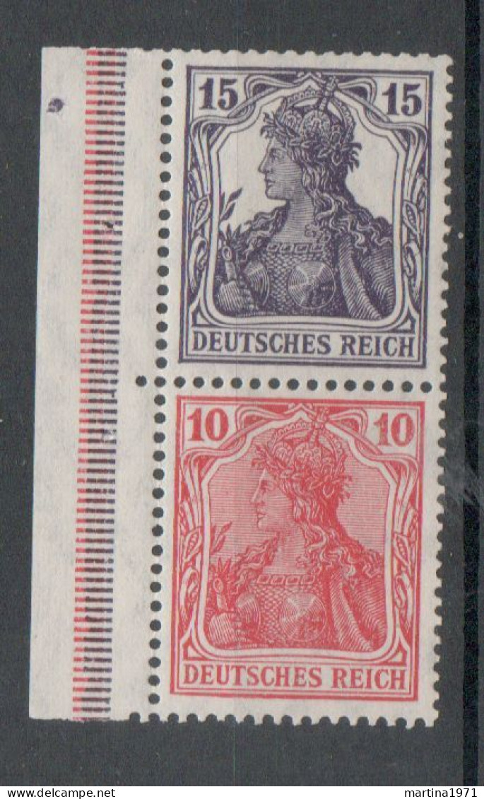 Z124/ Deutsches Reich Zusammendruck S9aa Signiert Postfrisch/ * - Booklets & Se-tenant