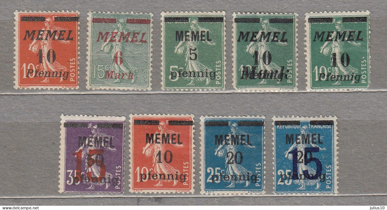 MEMEL 1921-1922 Mint(*) Stamps # Lt673 - Memel (Klaïpeda) 1923