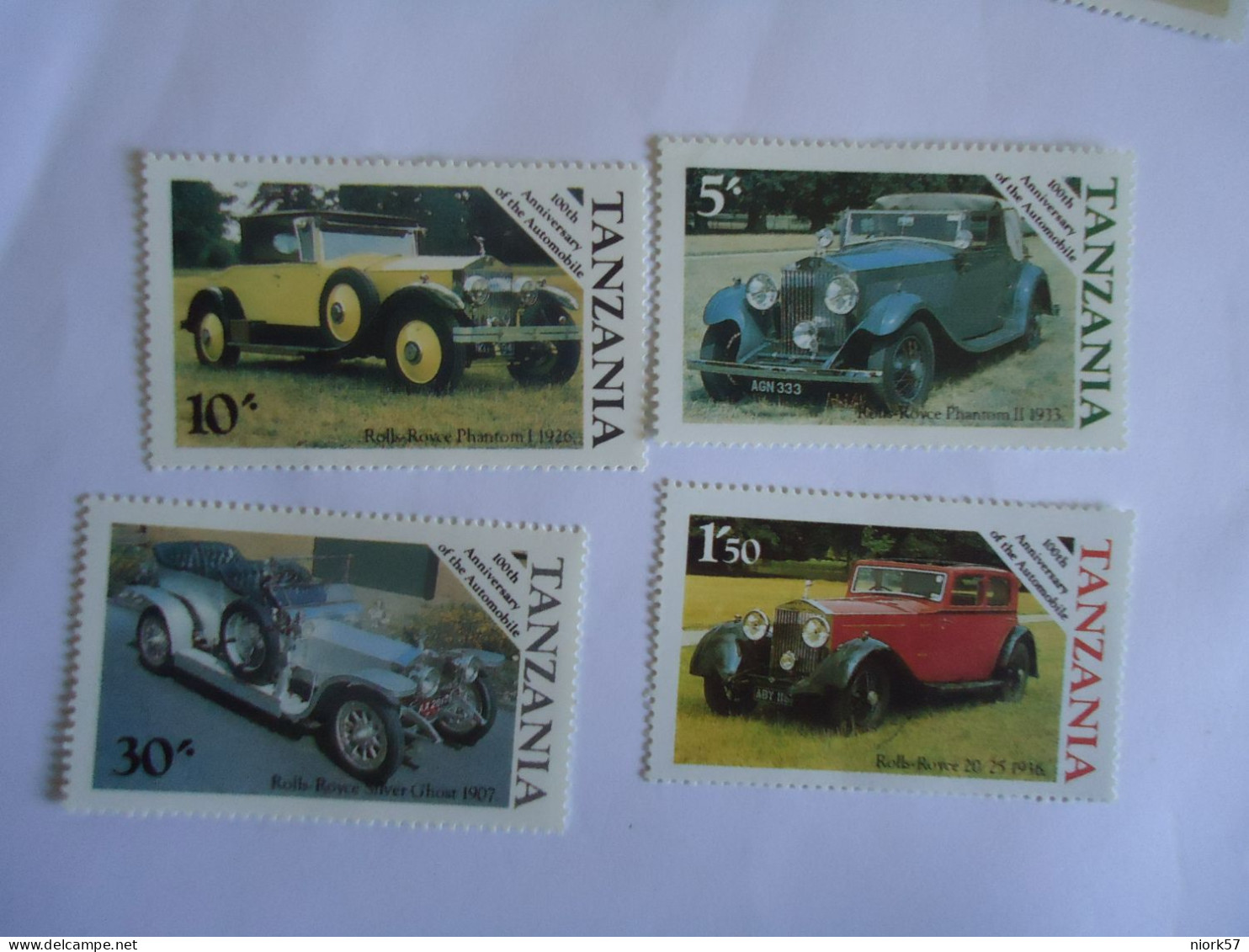 TANZANIA SET  MNH 4  STAMPS    CARS - Cars