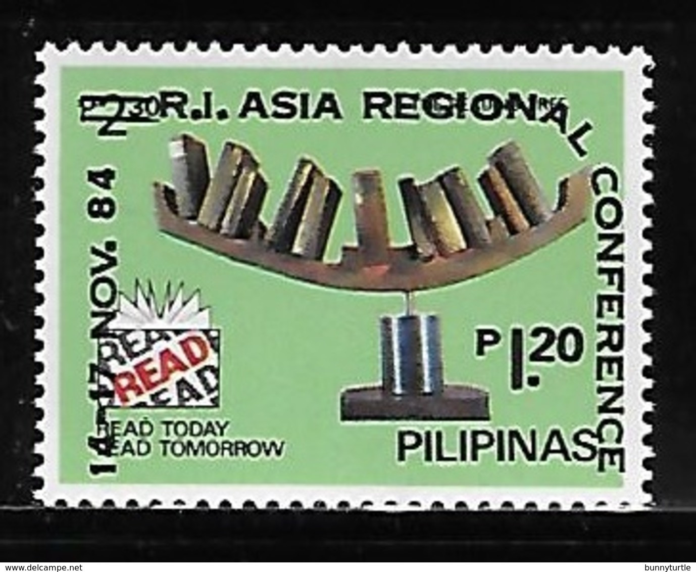 Philippines 1984 Surcharged Asia Regional Conference MNH - Filippijnen