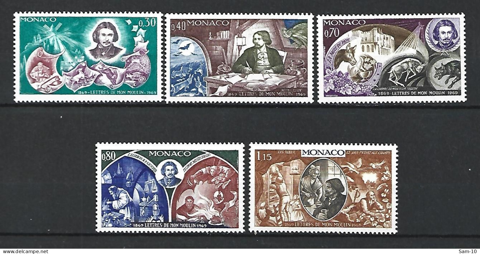 Timbre De Monaco Neuf ** N 792 / 796 - Unused Stamps
