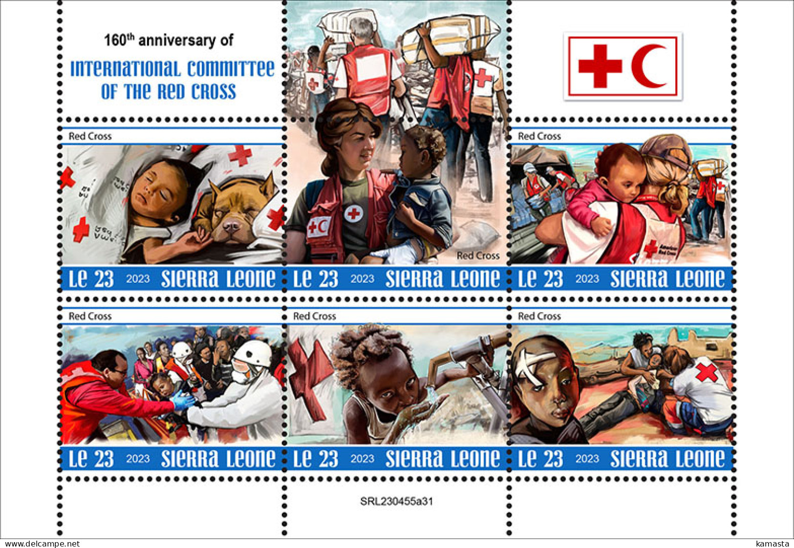 Sierra Leone  2023 160th Anniversary Of International Committee Of The Red Cross. (445a31) OFFICIAL ISSUE - Rotes Kreuz