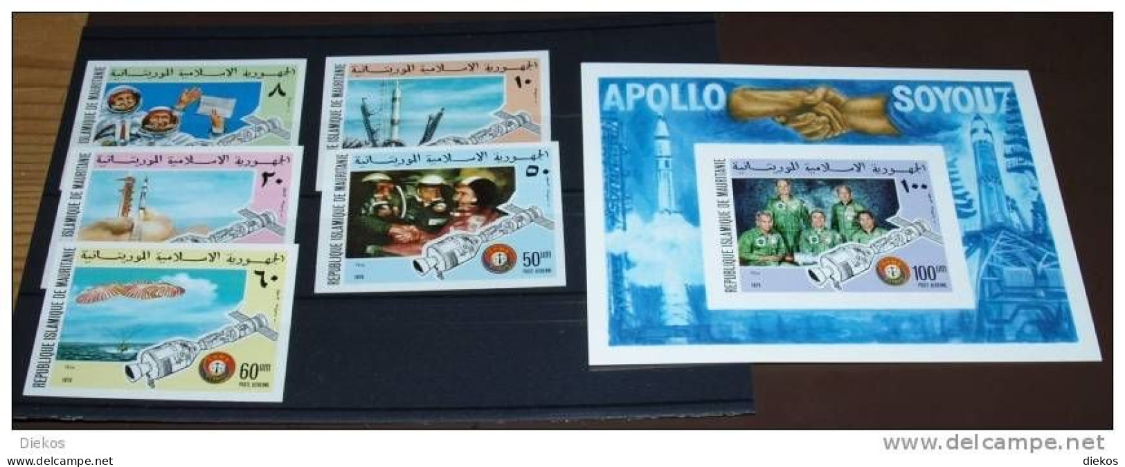 Space,  Mauritanie Nr:  B13 522 - 27 Geschnitten!! Sojus - Apollo   Postfrisch **  MNH  #1158 - Mauritanie (1960-...)