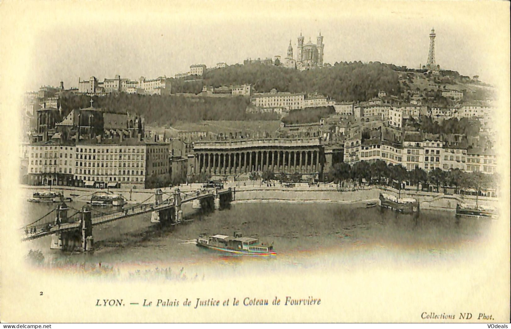 France (69) Rhône - Lyon - Le Palais De Justice Et Le Coteau De Fourvière - Andere & Zonder Classificatie