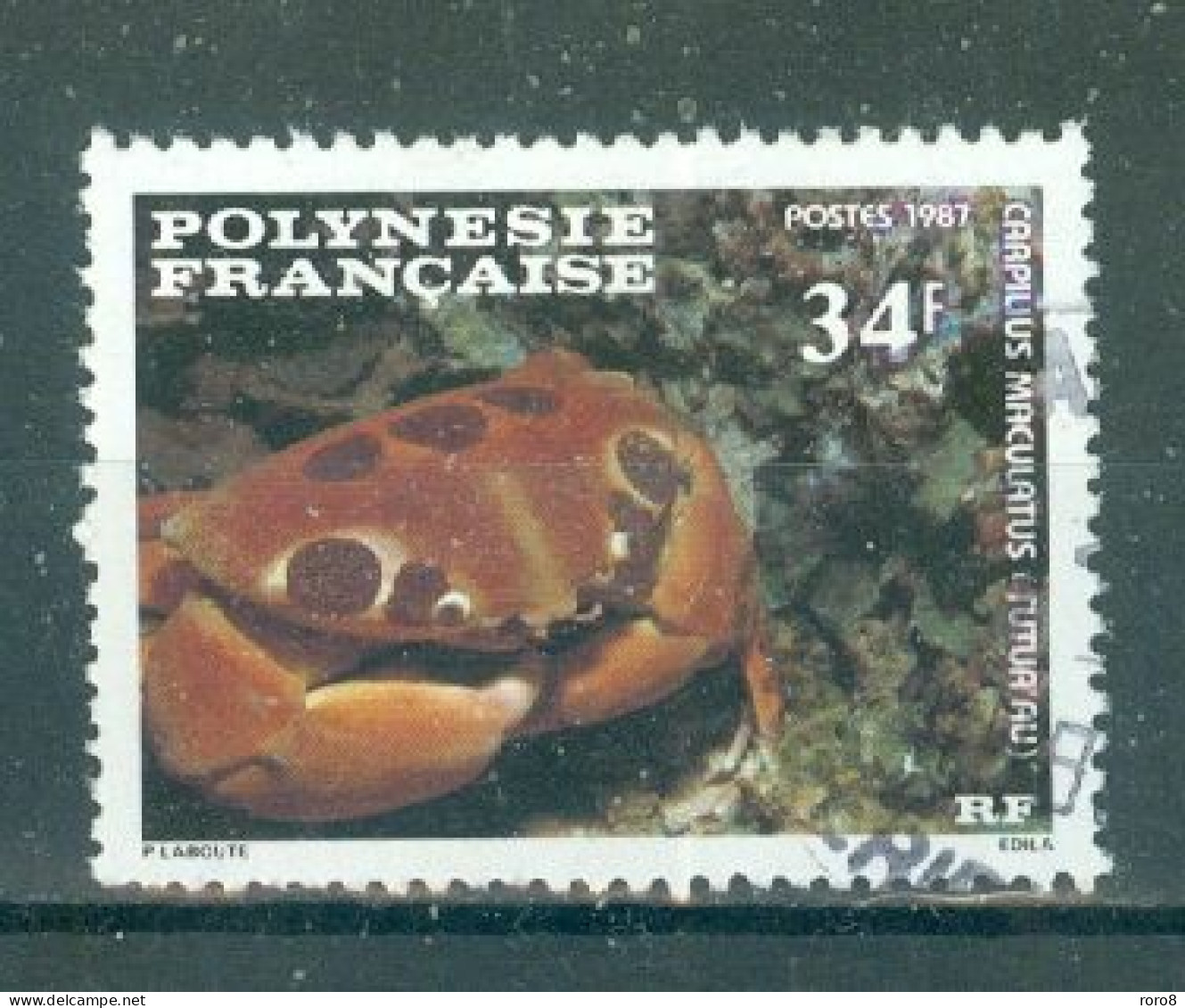 POLYNESIE - N°275 Oblitéré.  - Faune Marine. Crustacés. - Used Stamps