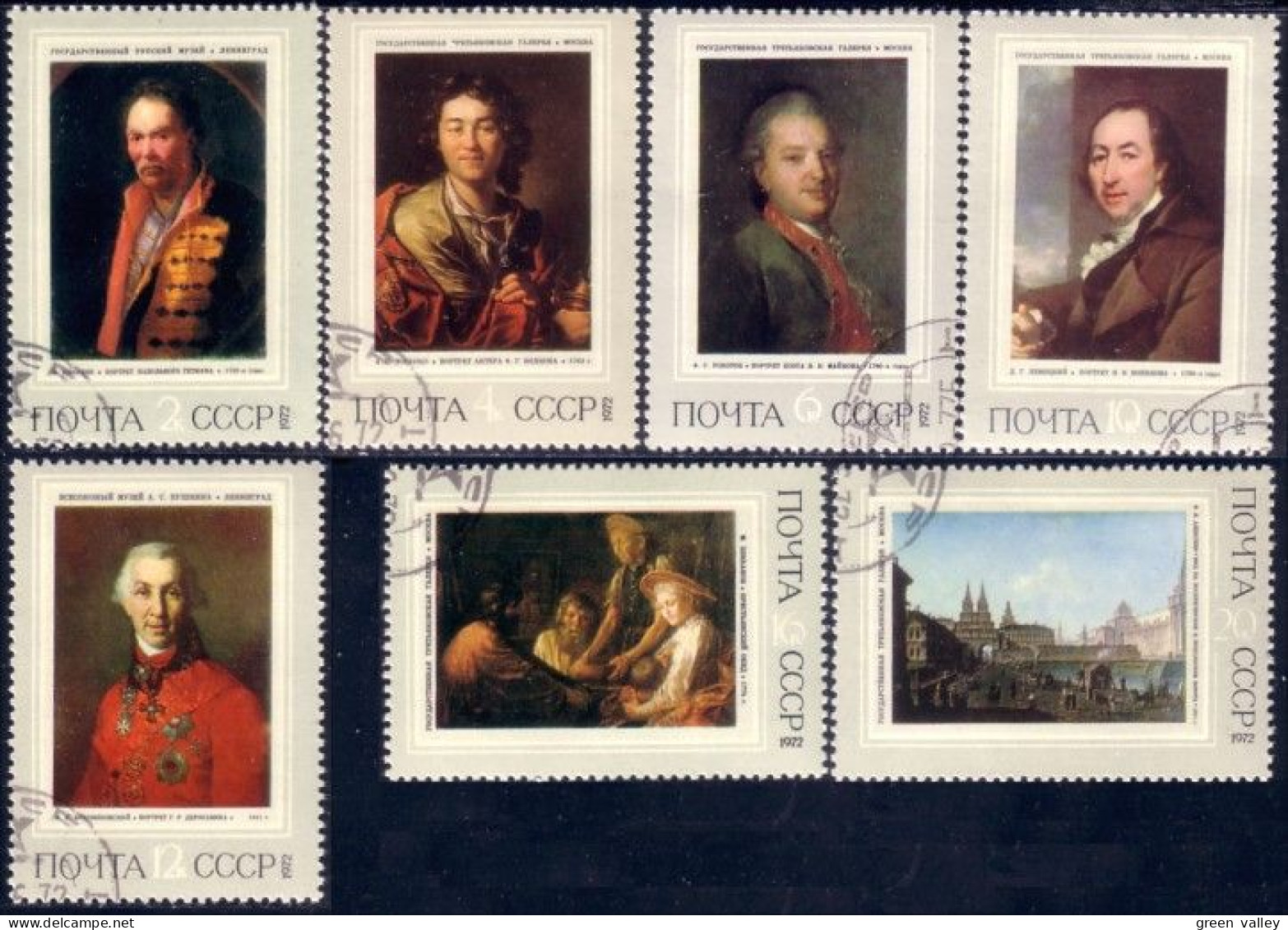 773 Russie 1972 Russian Paintings Tableaux Russes (RUK-154) - Used Stamps