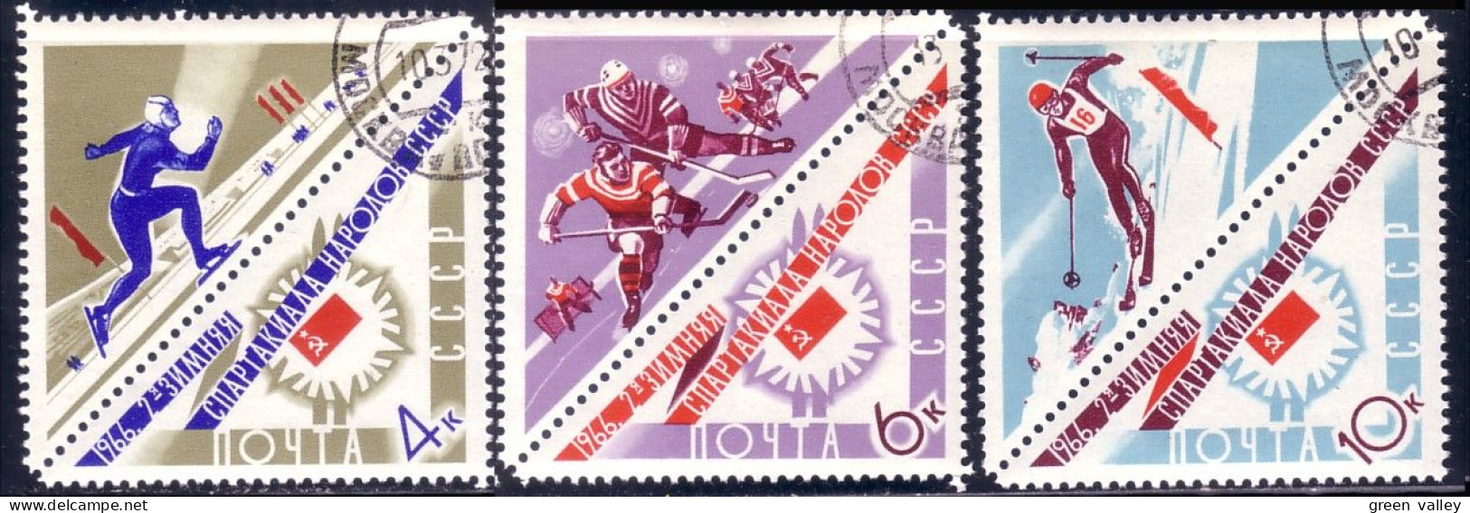 773 Russie 1966 Jeux D'hiver Winter Games (RUK-135) - Used Stamps