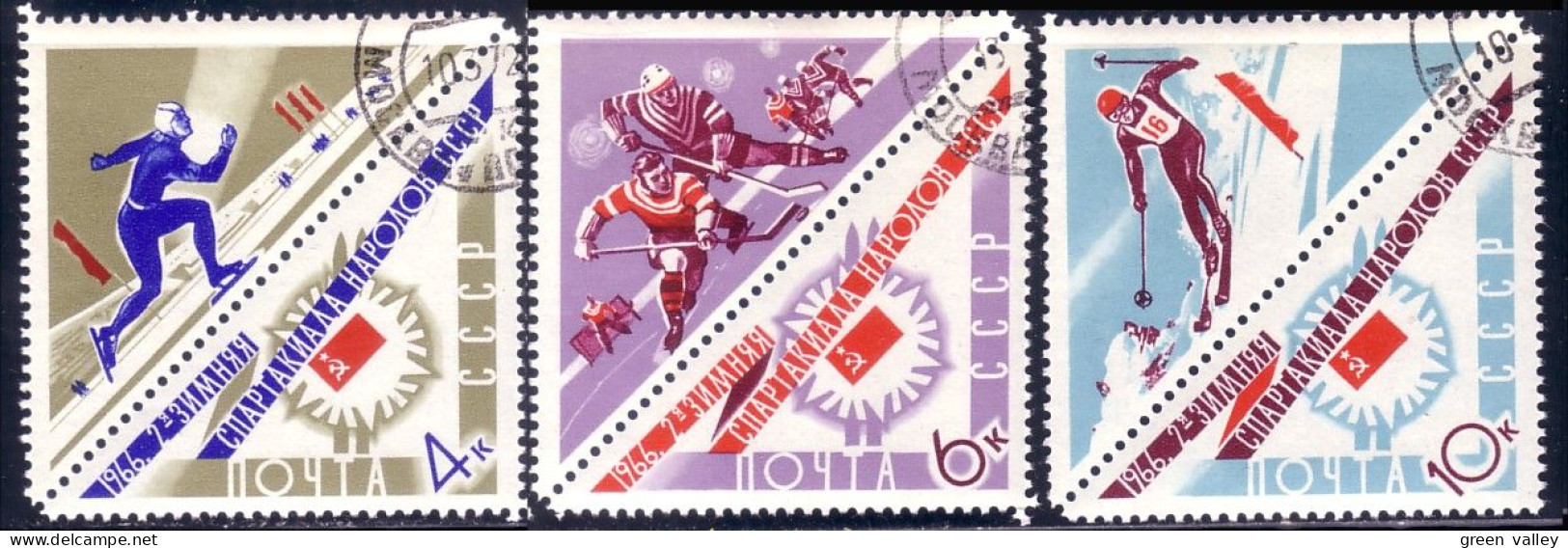 773 Russie 1966 Jeux D'hiver Winter Games (RUK-135) - Oblitérés