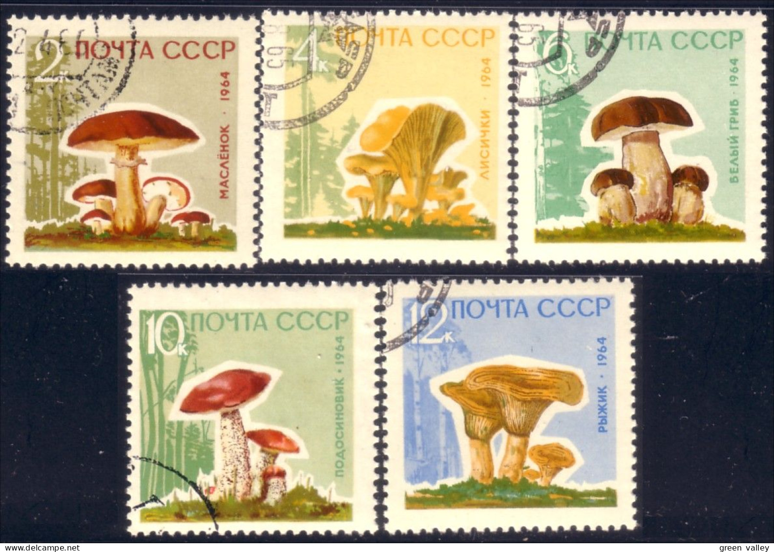 773 Russie 1964 Mushrooms Champignons (RUK-121) - Used Stamps