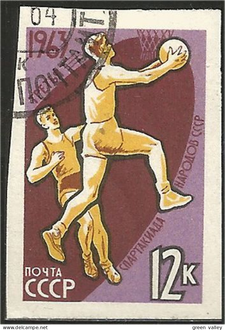 773 Russie 1963 Basketball Basket Ball Imperforate Non Dentelé (RUK-582) - Basketball